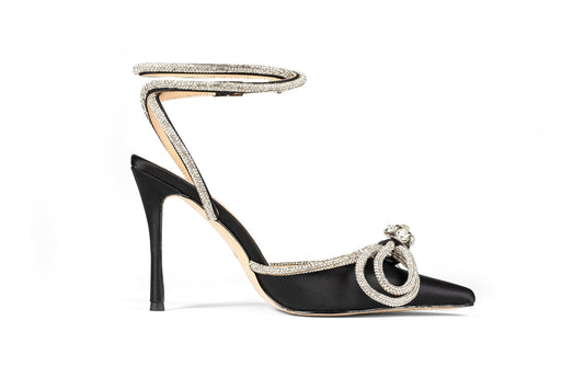 Brooke Heel Black 10cm Heels by Sole Shoes NZ H23-36