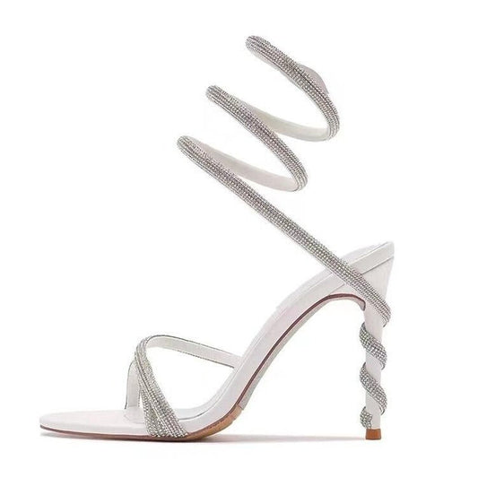 Python Heel White Heels by Sole Shoes NZ H29-35