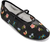 White Floral Mesh Ballet Flat – Elise