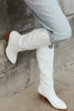 Whitw Stitch Western Knee-High Boot – Rodeo