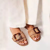 Cream Raffia Flat – Isla