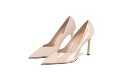 Nude Two-Tone Leather Pump – Verona