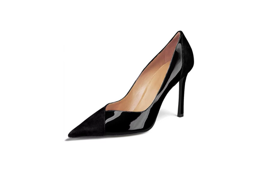 Nude Two-Tone Leather Pump – Verona