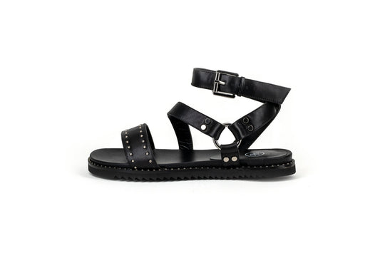 Anne Sandal Black-PREORDER Flats by Sole Shoes NZ F17-36 2000