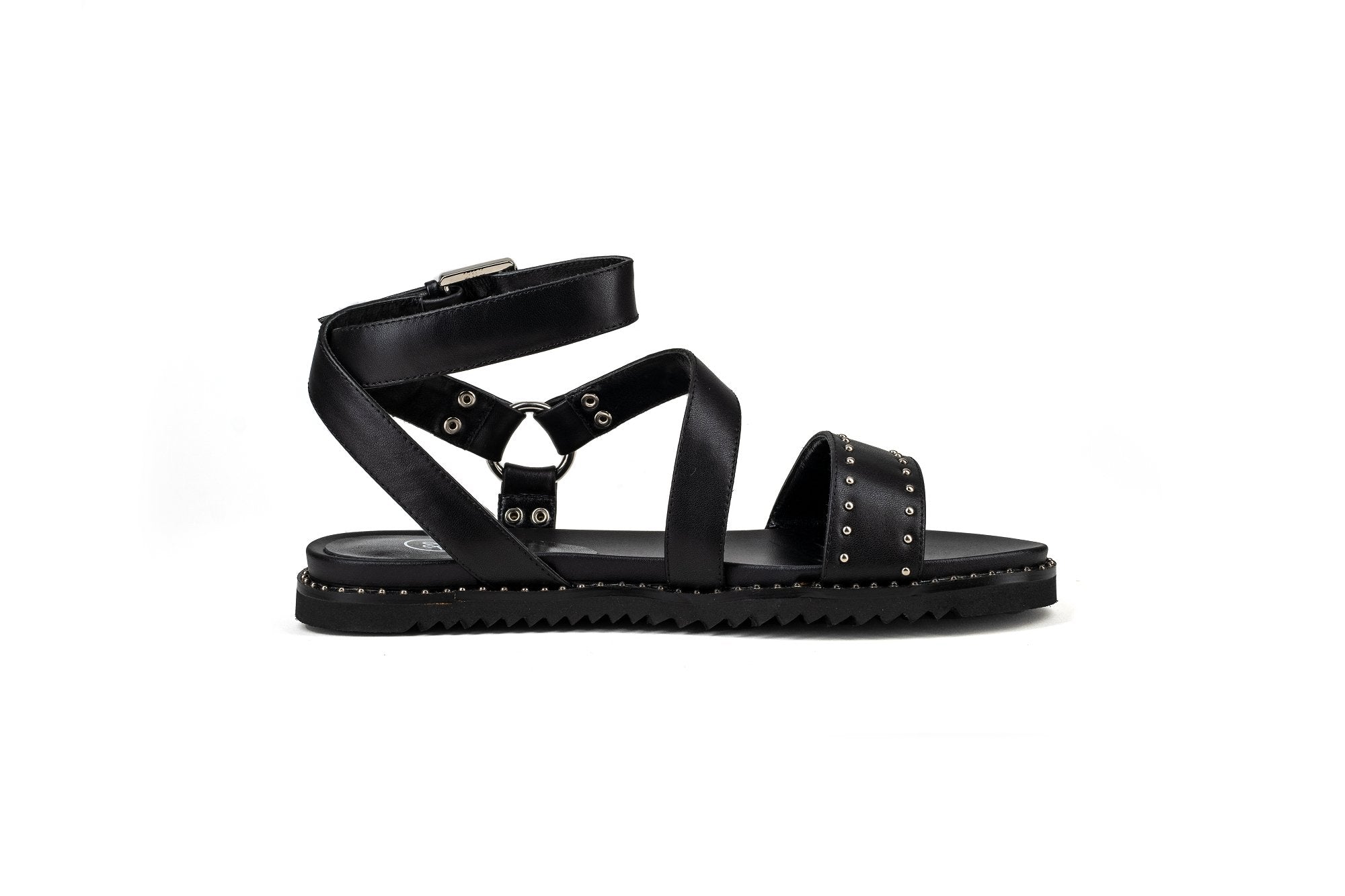 Anne Sandal Black-PREORDER Flats by Sole Shoes NZ F17-36