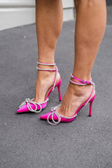 Brooke Heel Hot Pink 10cm Heels by Sole Shoes NZ H23-36