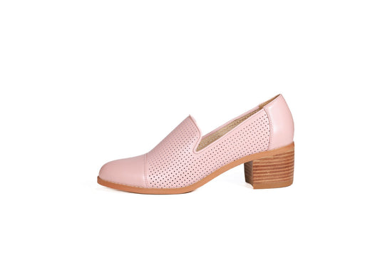 Harris Leather Loafers Blush Pink Flats by Sole Shoes NZ F23-36 2000