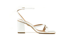 Ky Sandal Heel White Heels by Sole Shoes NZ H22-36