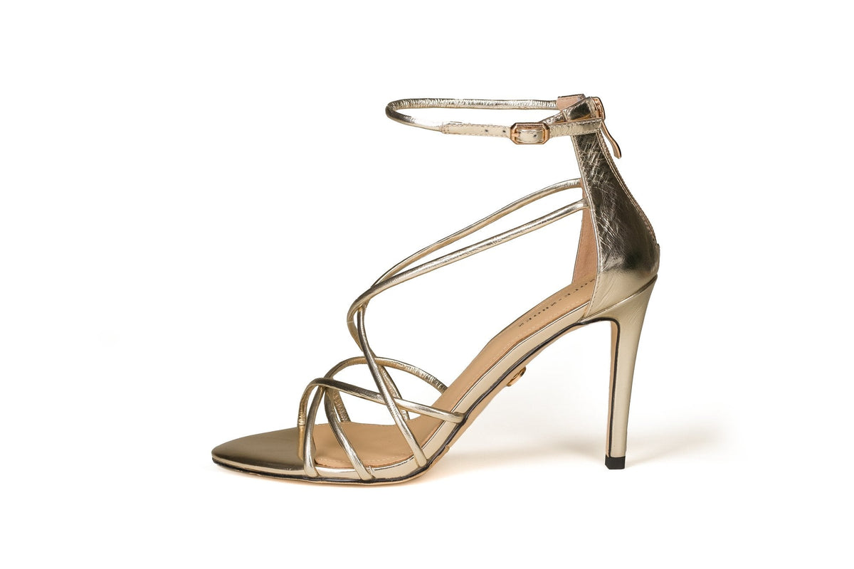 Lexi Heel Gold Heels by Sole Shoes NZ H25-36