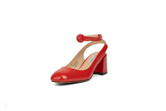 Lilly-May Pumps Red Heels by Sole Shoes NZ H27-36