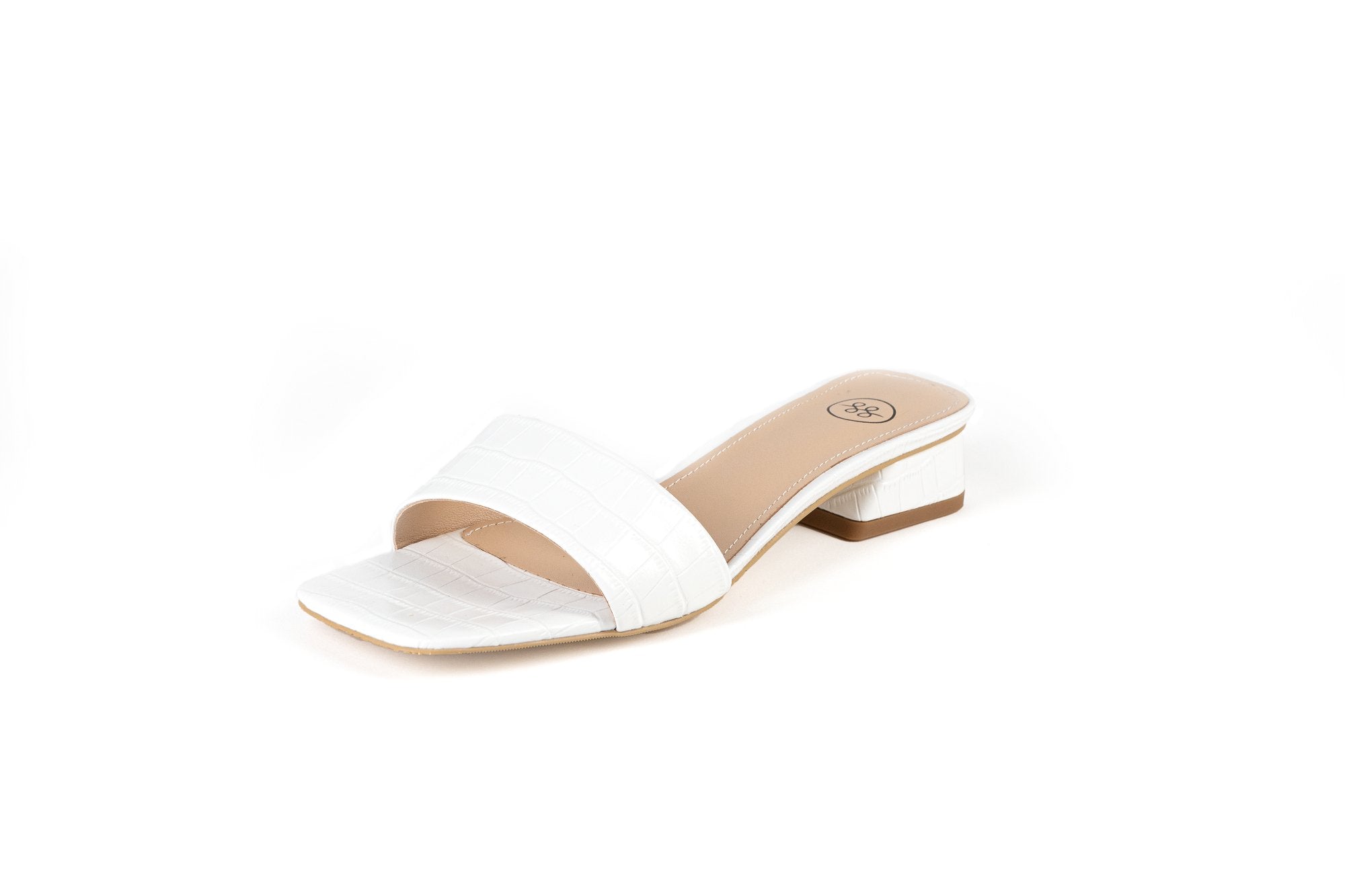 Marbella Sandal White Flats by Sole Shoes NZ F18-36