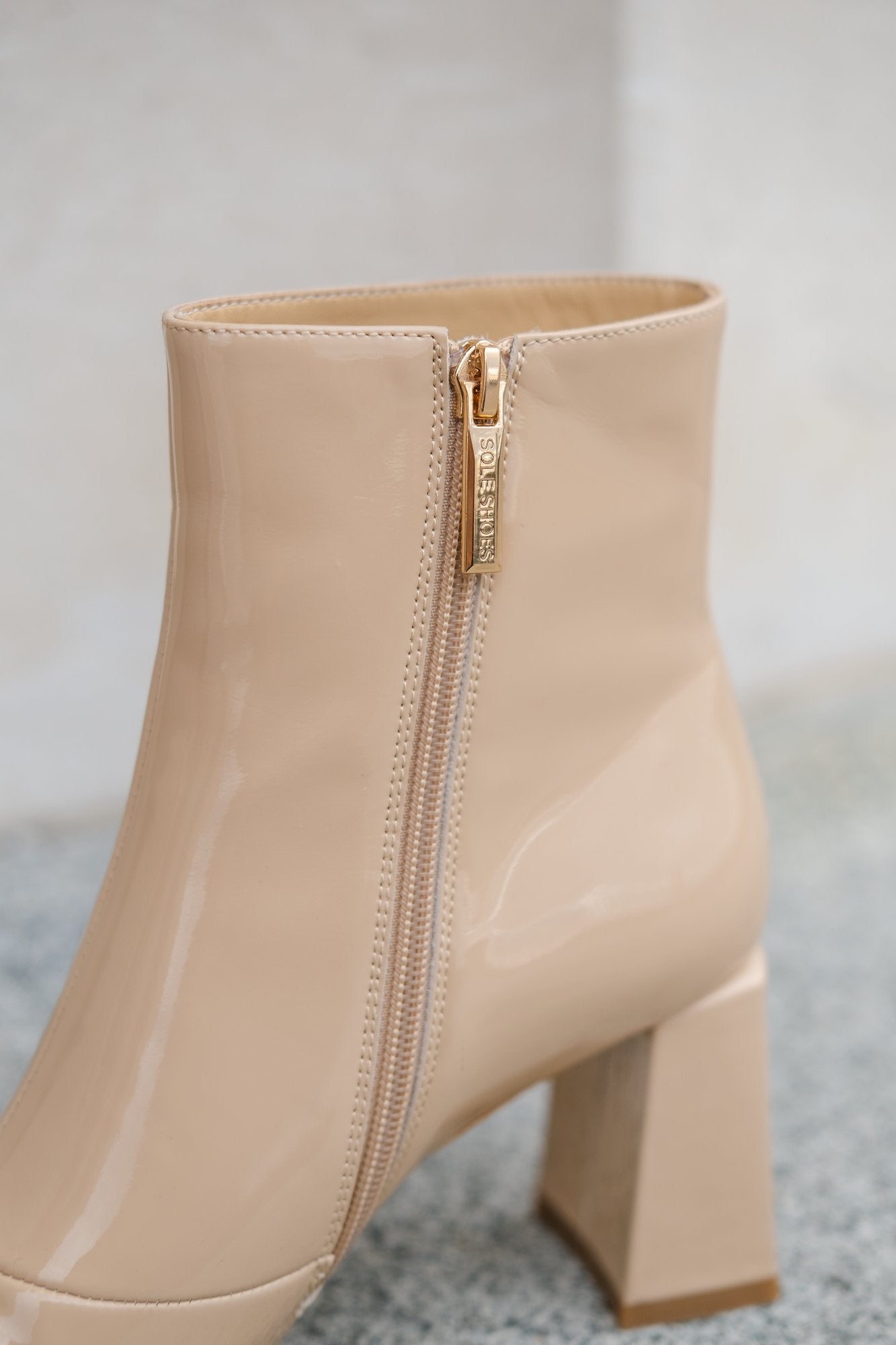 Nicola Ankle Boot Nude Boots by Sole Shoes NZ AB16-36