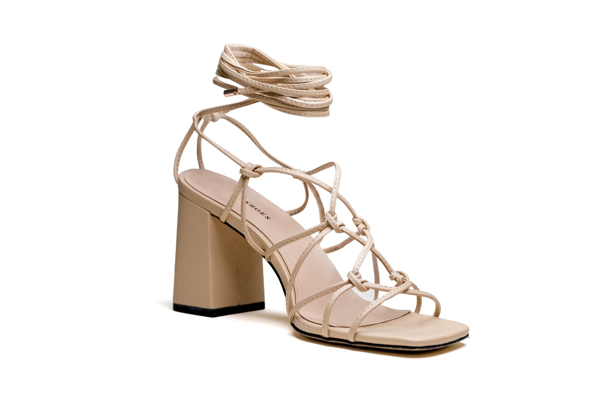 SAMPLE Eloise Strappy Sandal Nude by Sole Shoes NZ Eloise-SN