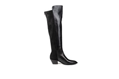 Selena Knee High Boot Black SAMPLE by Sole Shoes NZ LB6-38S SAMPLE