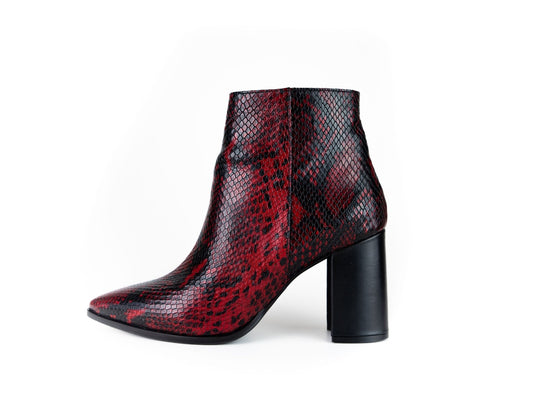 Viper Red Ankle Boot Boots by Sole Shoes NZ AB6-35 2048